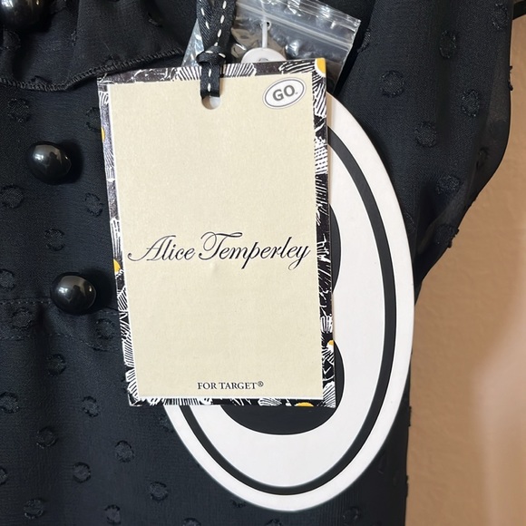 NWT Alice Temperley for Target Black Swiss Dot Ruffle Dress 5 - Picture 11 of 14